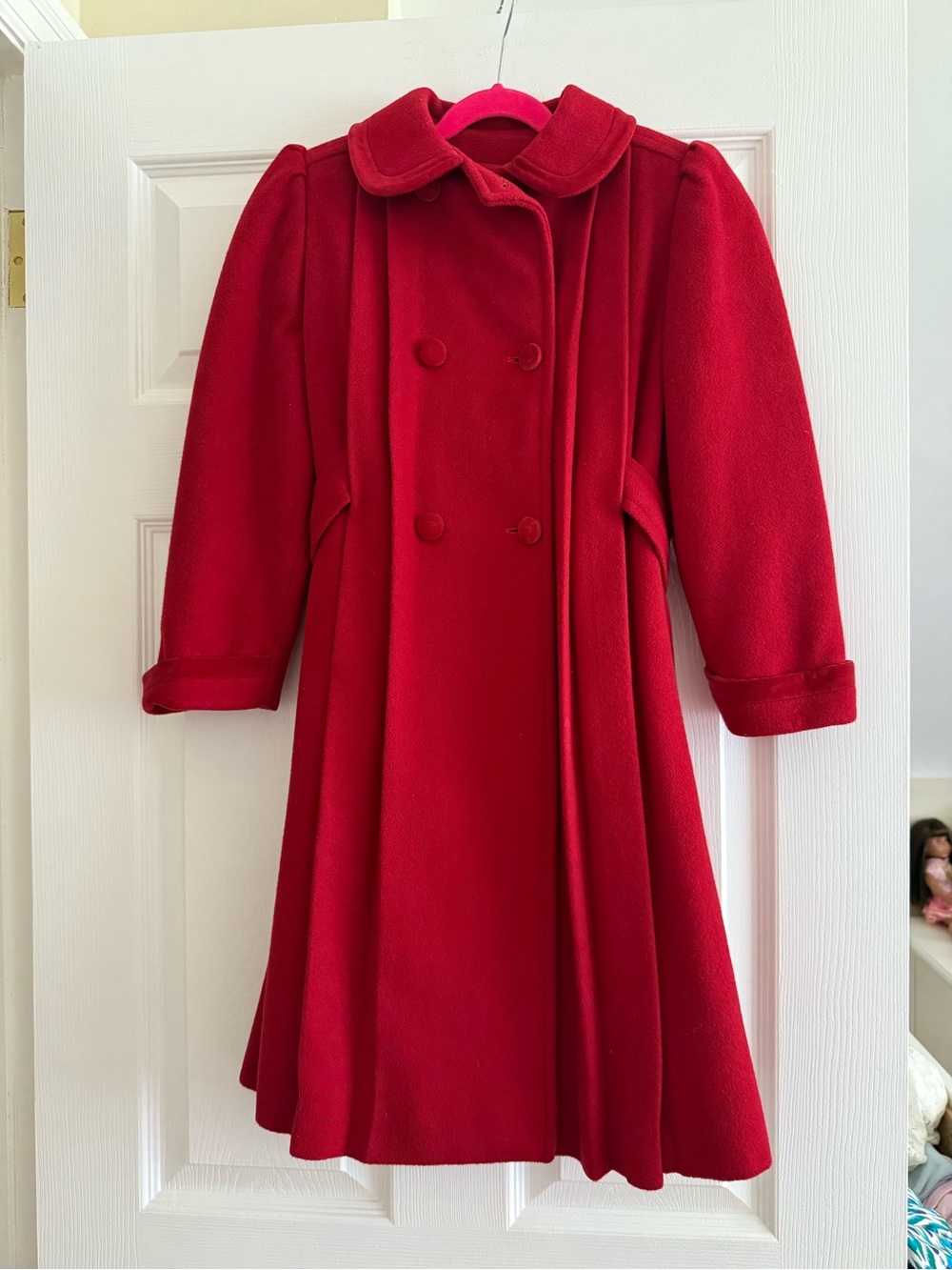 Wyeth by Todd Magill Girls' Bright Red Double-Breasted Pea Coat